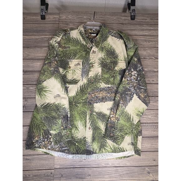 Vintage Prarie Ridge Ghost Camo Hunting Shirt Mens Size 2XL Outdoor Heavyweight - Picture 1 of 8